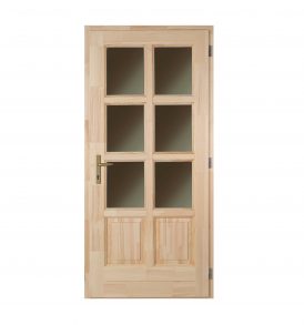 Szikra 8 kazettás 6 üveges fenyő bejárati ajtó