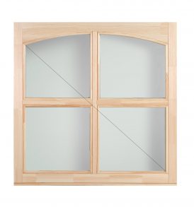 Delta-Therm BELSŐ ÍVES kazettás fa fix ablak