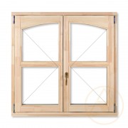 Delta-Therm KFNY középen felnyíló BELSŐ ÍVES kazettás fa ablak