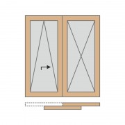 DT TOLÓ-BUKÓ fa erkélyajtó