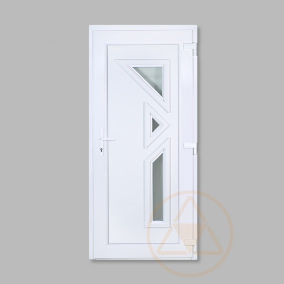 Visztula 3 üveges vákuumpaneles műanyag bejárati ajtó Visztula 3 üveges vákuumpaneles műanyag bejárati ajtó