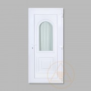 Volga nagy üveges, vákuumpaneles, műanyag bejárati ajtó