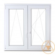 KFNY-BNY Középenfelnyíló nyíló-bukó-nyíló műanyag ablak, erkélyajtó