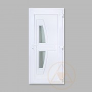 Dráva üveges vákuumpaneles műanyag bejárati ajtó