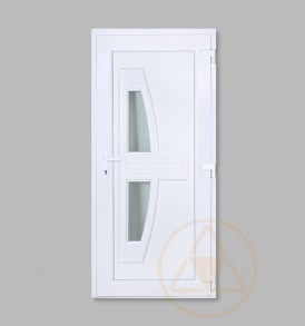 Dráva üveges vákuumpaneles műanyag bejárati ajtó