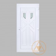 Drina 2 üveges vákuumpaneles műanyag bejárati ajtó