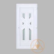 Drina 6 üveges vákuumpaneles műanyag bejárati ajtó