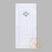 Léna 1 üveges vákuumpaneles műanyag bejárati ajtó