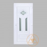 Léna 3 üveges vákuumpaneles műanyag bejárati ajtó