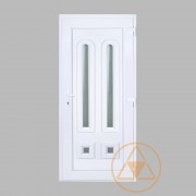 Nílus 4 üveges vákuumpaneles műanyag bejárati ajtó