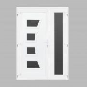 Elba vákuumpaneles műanyag bejárati ajtó oldalszárnnyal