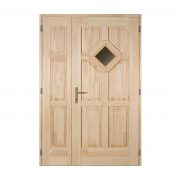 Tarna 2 kétszárnyú fenyő bejárati ajtó
