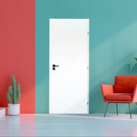 Lemezelt, HDF fehér ajtó