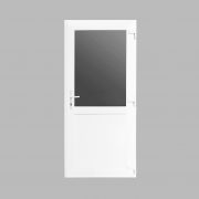 Porta félig üveges bejárati ajtó