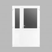 Porta félig üveges bejárati ajtó