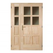 Szikra 8 kazettás 4 üveges fenyő bejárati ajtó