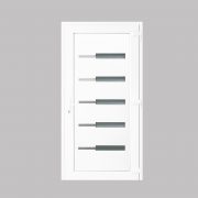 Tóbiás alumínium rátétes műanyag bejárati ajtó