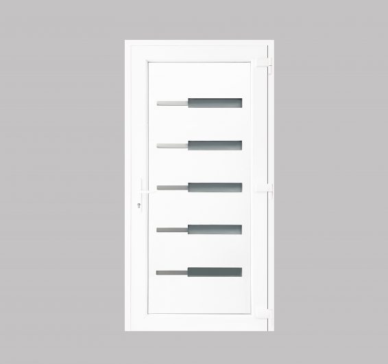 Tóbiás alumínium rátétes műanyag bejárati ajtó Tóbiás alumínium rátétes műanyag bejárati ajtó