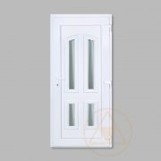 Pó 4 üveges vákuumpaneles műanyag bejárati ajtó