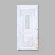 Volga kis üveges, vákuumpaneles, műanyag bejárati ajtó