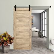 Zánka laminált felületű Szürke Kent tolóajtó fekete síntakaróval