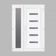 Hidas 5 műanyag bejárati ajtó oldalszárnnyal