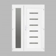 Hidas 6 műanyag bejárati ajtó oldalszárnnyal