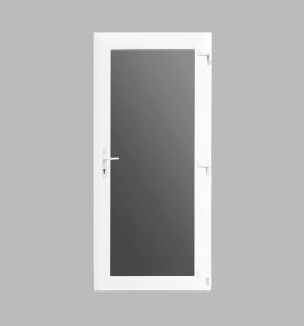 Porta bejárati ajtó mélyen üveges osztó nélkül