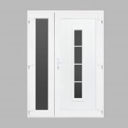 Sió vákuumpaneles műanyag bejárati ajtó oldalszárnnyal