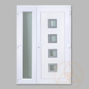 Bihar műanyag bejárati ajtó oldalszárnnyal