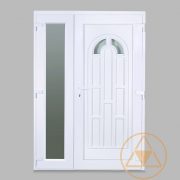 Boszporusz 2 üveges vákuumpaneles műanyag bejárati ajtó oldalszárnnyal