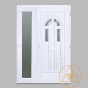 Boszporusz 4 üveges vákuumpaneles műanyag bejárati ajtó oldalszárnnyal