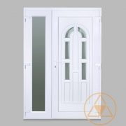 Boszporusz 6 üveges vákuumpaneles műanyag bejárati ajtó oldalszárnnyal