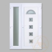 Hargita műanyag bejárati ajtó oldalszárnnyal