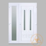 Nílus 2 üveges vákuumpaneles műanyag bejárati ajtó oldalszárnnyal