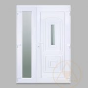 Odera kis üveges vákuumpaneles műanyag bejárati ajtó oldalszárnnyal