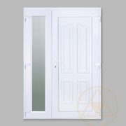 Pó tele vákuumpaneles műanyag bejárati ajtó oldalszárnnyal