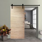 Vintage tele tolóajtó fekete sínnel