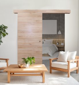 Partmenti Tölgy HDF borításó tolóajtó síntakarással