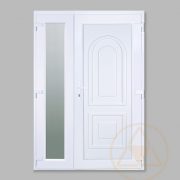 Volga tele vákuumpaneles műanyag bejárati ajtó oldalszárnnyal