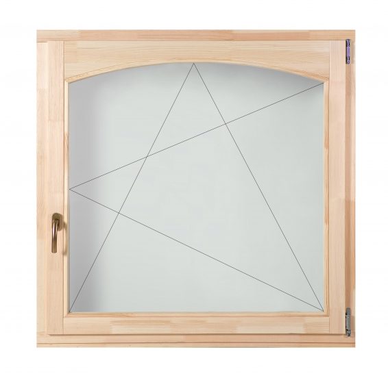 DT BELSŐ ÍVES fa bukó-nyíló ablak