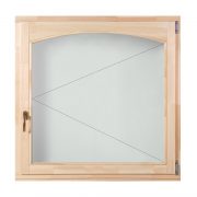 Delta-Therm BELSŐ ÍVES kazettás nyíló fa ablak