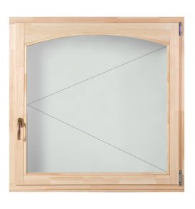 Delta-Therm BELSŐ ÍVES kazettás nyíló fa ablak