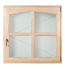 Delta-Therm BELSŐ ÍVES kazettás fa ablak
