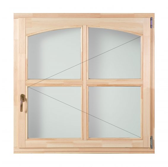 Delta-Therm BELSŐ ÍVES kazettás fa ablak