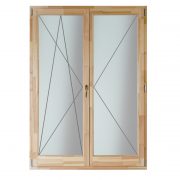 Delta-Therm KFNY-BNY nyíló-bukó-nyíló fa erkélyajtó