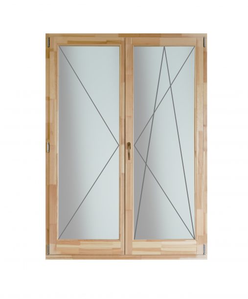 Delta-Therm KFNY-BNY nyíló-bukó-nyíló fa erkélyajtó