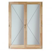 Delta-Therm KFNY nyíló-nyíló fa erkélyajtó