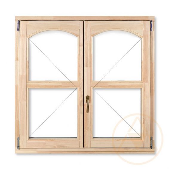 DT KFNY Belső ÍVES Kazettás fa ablak két ívvel